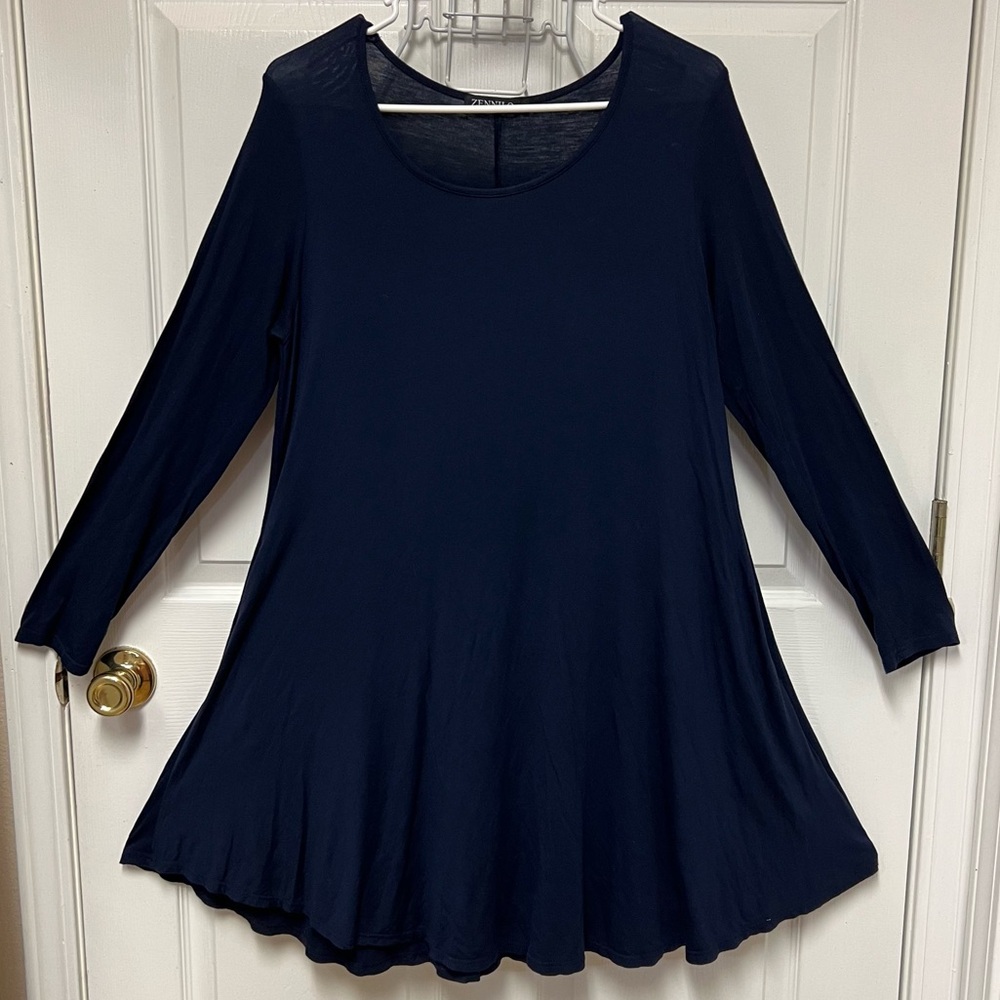 ZENNILO Navy Blue Women's Midi Dress